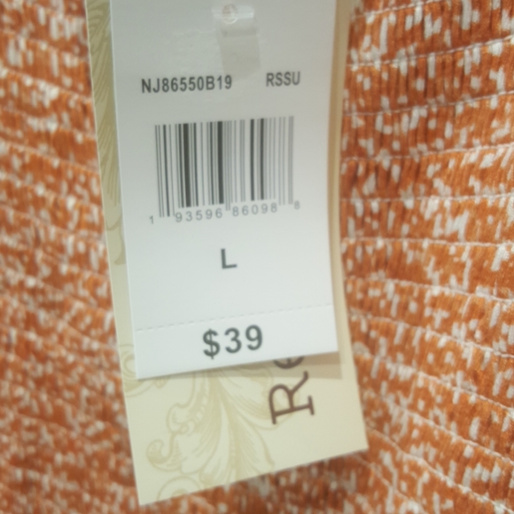 NWT REWIND orange blouse - Picture 7 of 7